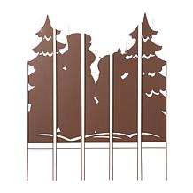 Glitzhome 41.5" Metal Snowman Family Combo Yard Stake