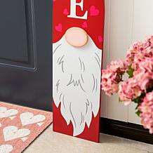 Glitzhome 42in H Valentine's Wooden Gnome Porch Decor