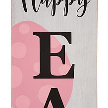 Glitzhome 42in H Wooden HAPPY EASTER Porch Sign
