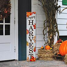 Glitzhome 42in.H Fall Lighted Maple leaves Wooden Porch Sign