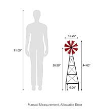 Glitzhome 44"H Metal Wind Spinner Yardstake