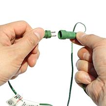 Glitzhome 5' Flocked Fir Artificial Christmas Tree with White Lights