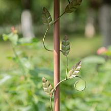 Glitzhome 52.5" Green Metal Birdhouse with Flower Accents