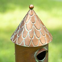 Glitzhome 53" Farmhouse-Style Metal Birdhouse with Stake