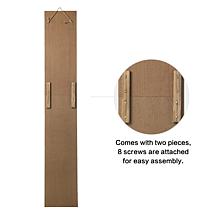 Glitzhome 60" Wooden Welcome Porch Sign w/4 Interchangeable Wreaths