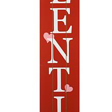 Glitzhome 60in H Happy Valentine's Day Porch Sign