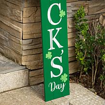 Glitzhome 60in L Wooden St. Patrick's Porch Sign