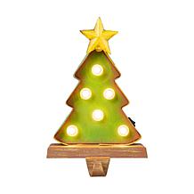 Glitzhome 7.5" Marquee LED Tree Stocking Holder