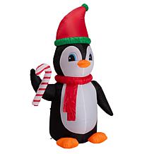 Glitzhome 8' Lighted Inflatable Penguin Décor