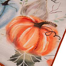 Glitzhome Faux Burlap Pumpkin Pillow Cover
