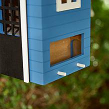 Glitzhome Functional Solid Wood Outdoor Garden Birdhouse