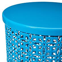 Glitzhome Metal Garden Stools/ Planter Stands/ Accent Tables Set of 2