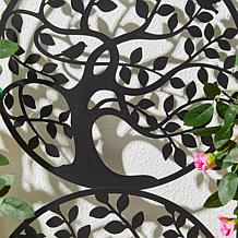 Glitzhome Metal Tree of Life Garden Trellis, Garden Stakes