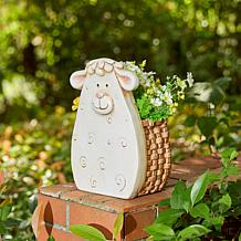 Glitzhome MGO Sheep Statue Planter