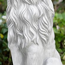 Glitzhome Oversized Regal Guardian Lion Statue 36.25" H