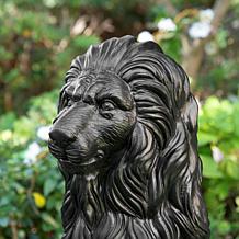 Glitzhome Oversized Regal Guardian Lion Statue 36.25" H