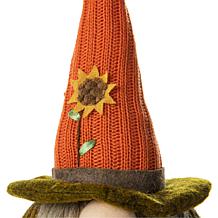 Glitzhome Set of 3 13in. H Fall Fabric Gnome