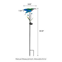 Glitzhome Solar Hummingbird Yard Stake