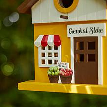 Glitzhome Solid Wood General Store Outdoor Garden Birdhouse