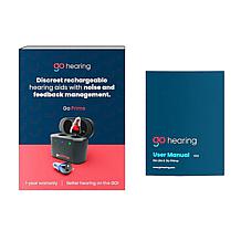 GoHearing Prime Rechargeable OTC Hearing Aids with Travel Case