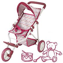 Gotz 3-Wheel Doll Buggy in Happy Flower Design