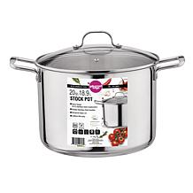 Gourmet Edge 20-quart 18/10 Stainless Steel Stock Pot with Cover 