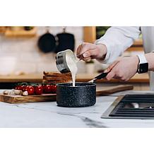 Granitestone 5Pc Mini Stackmaster Cookware Set w/ Rubber Grip Handles