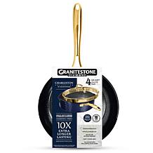 Granitestone Charleston Hammered Navy 4-Quart Deep Sauté Pan w/ Lid