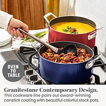 GraniteStone Diamond 5 Qt. Gradient Stock Pot with Tempered Glass Lid