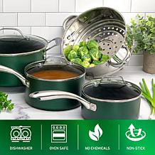 GraniteStone Emerald Nonstick Pots and Pans Cookware Set - 10 Piece