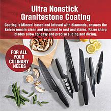 Granitestone Nutriblade Professional Chef Kitchen Knife Set - 6 Piece