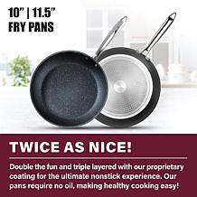 Granitestone Pro Hard Anodized 2-Pack Fry Pan with Stay Cool Handles