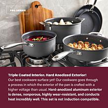 GraniteStone Pro Hard-Anodized Pots and Pans with Utensils - 13 Piece