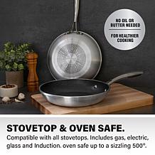 Granitestone Silver 12'' Nonstick Fry Pan