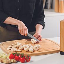 Graphite 5-Piece Asian-Inspired Knife Block Set