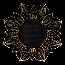 GreanBase Solar Fibre Effect Flower Garden Stakes - Set of 4