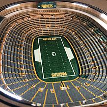 Green Bay Packers 25-Layer Stadium Views Lighted End Table