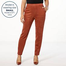 GREY by Jhoan Sebastian Grey Bonded Faux Suede Pull-On Pant