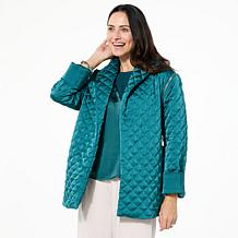 GREY by Jhoan Sebastian Grey Convertible Quilted Belted Jacket