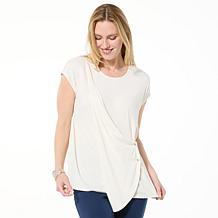 GREY by Jhoan Sebastian Grey Drape-Front Tee