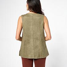 Grey by Jhoan Sebastian Grey Faux Suede Top