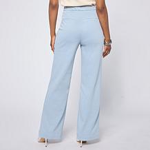 Grey by Jhoan Sebastian Grey Flared Denim Knit Pant