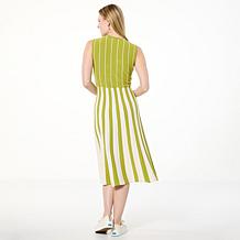 GREY by Jhoan Sebastian Grey Pleated Knit Dress