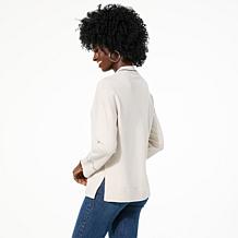 GREY by Jhoan Sebastian Grey Pullover Sweater with Chain Detail