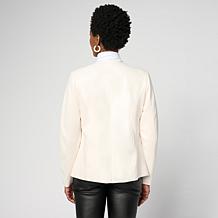 Greyby Jhoan Sebastian Faux Leather Jacket with Knit Combo