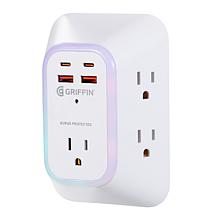 Griffin 5-Outlet Wall Tap with USB Charging