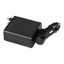 Griffin PowerJolt 4-in-1 Travel Car Charger with Retractable Cables