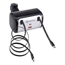Griffin PowerJolt Backseat Car Charger with Retractable Cable