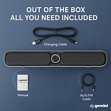 GSBR-20 Portable Bluetooth Soundbar with 200W Peak Power