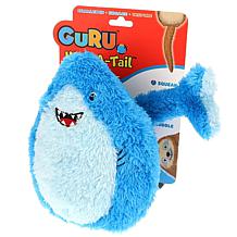 Guru Pet Hide-A-Tail Shark Plush Dog Toy - Large
